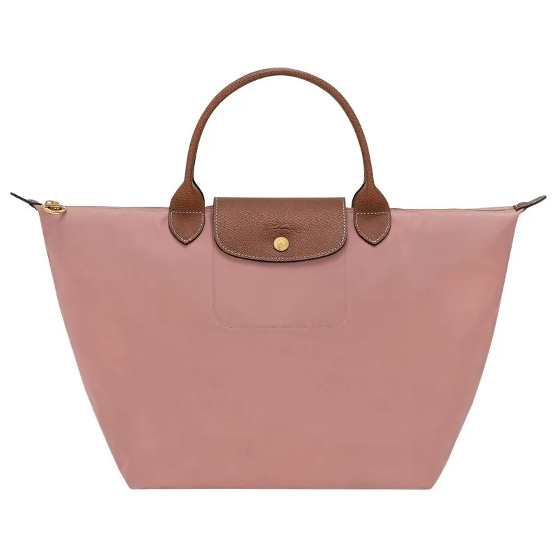 Le Pliage Original M Handbag Pink Tea - Recycled canvas