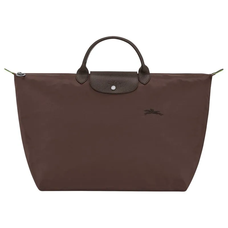 Le Pliage Green L Travel bag Mocha - Recycled canvas