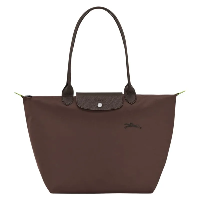 Le Pliage Green L Tote bag Mocha - Recycled canvas