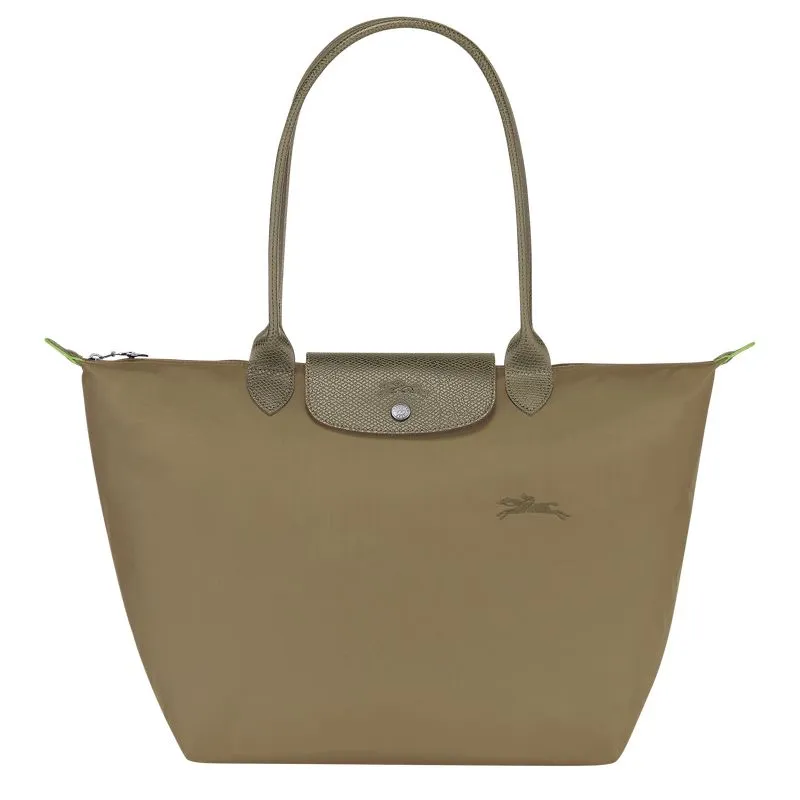 Le Pliage Green L Tote bag Artichoke - Recycled canvas