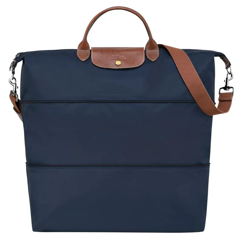 Le Pliage Original Travel bag expandable Navy - Recycled canvas