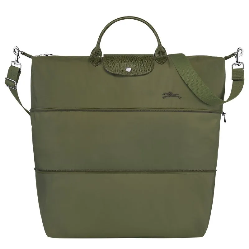 Le Pliage Green Travel bag expandable Forest - Recycled canvas