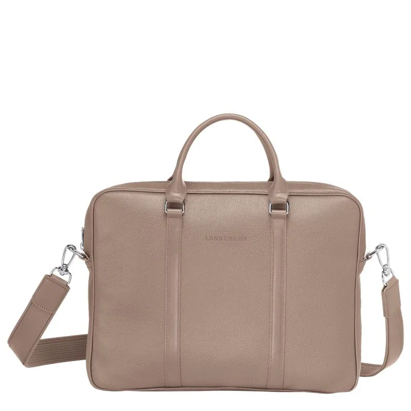Le Foulonné XS Briefcase Turtledove - Leather