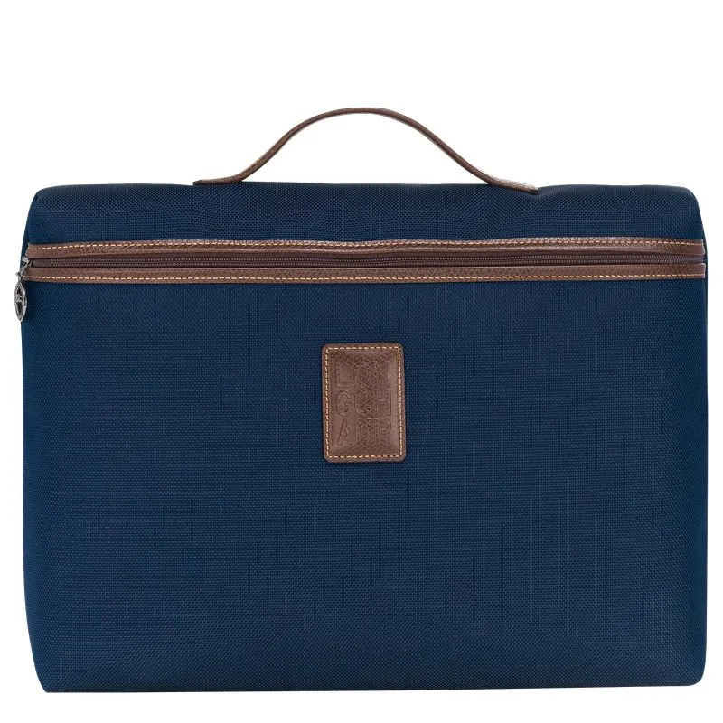 Boxford S Briefcase Blue - Recycled canvas