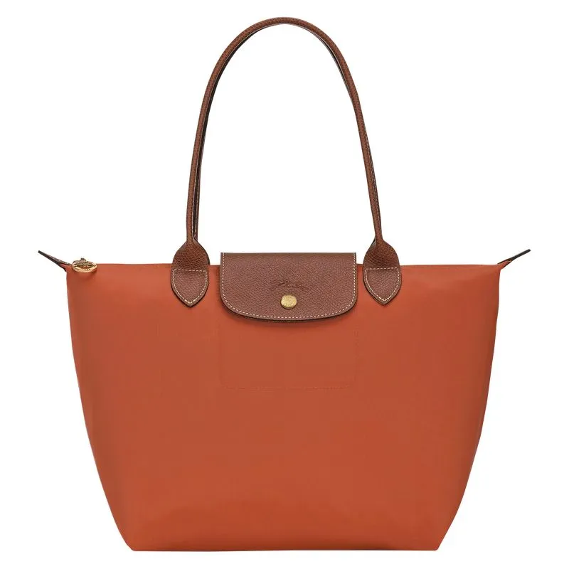 Le Pliage Original M Tote bag Brick - Recycled canvas
