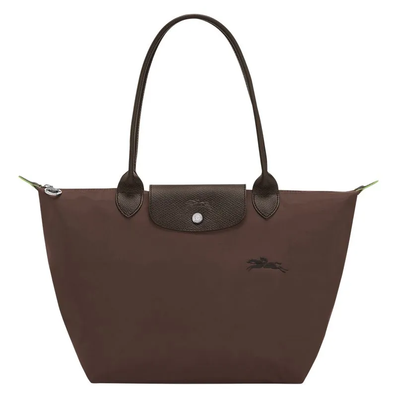 Le Pliage Green M Tote bag Mocha - Recycled canvas