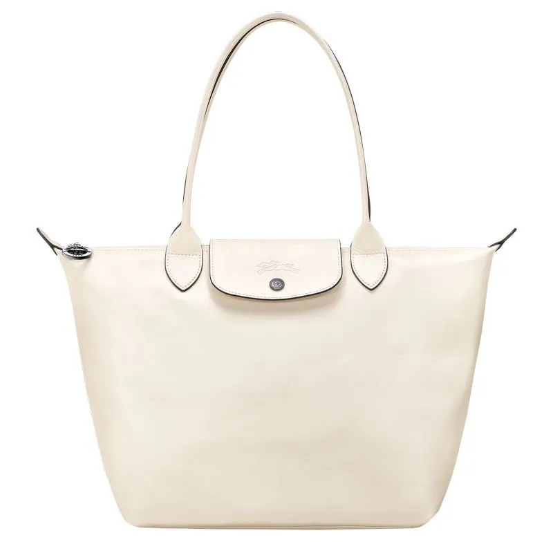 Le Pliage Xtra M Tote bag Ecru - Leather