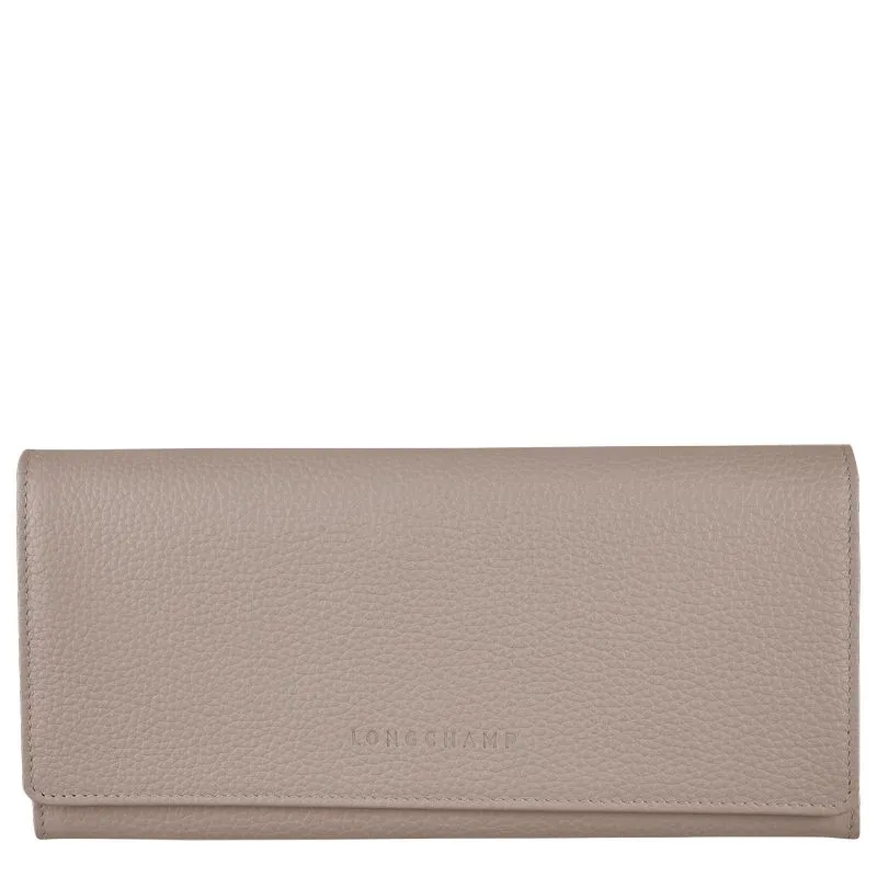 Le Foulonné Continental wallet Turtledove - Leather