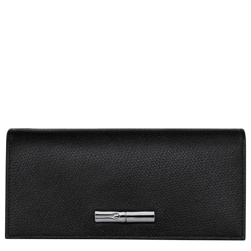 Le Roseau Flap wallet Black - Leather