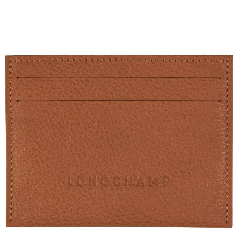 Le Foulonné Card holder Caramel - Leather