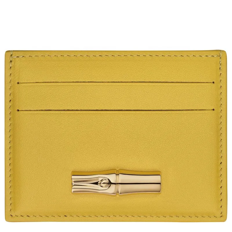 Le Roseau Card holder Ginger - Leather