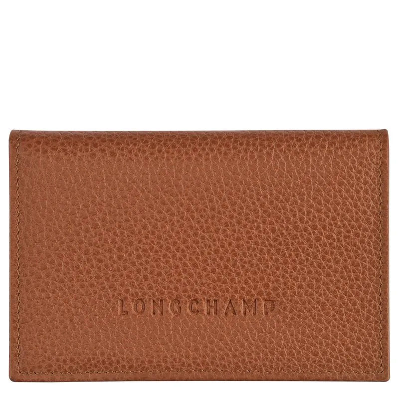 Le Foulonné Card holder Caramel - Leather