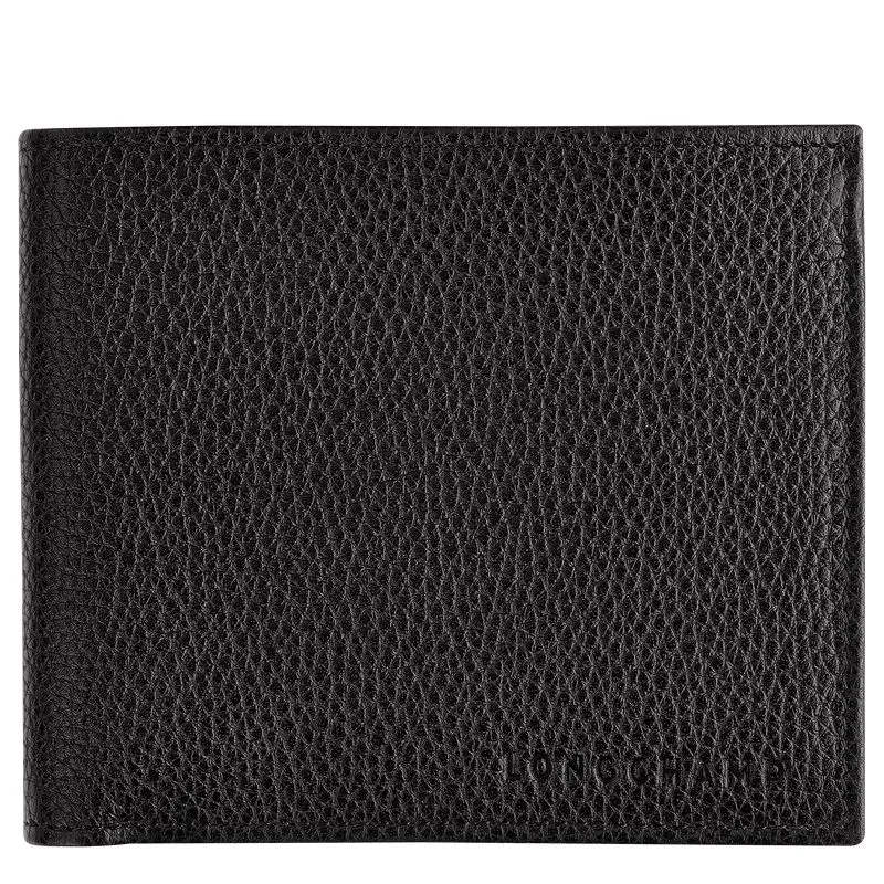 Le Foulonné Wallet Black - Leather