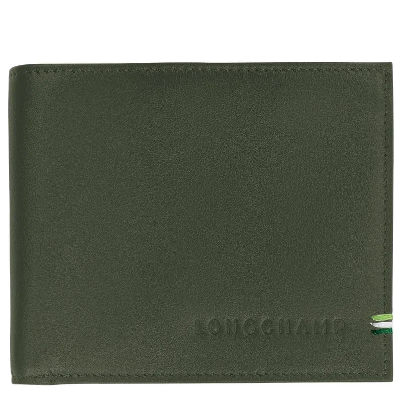 Longchamp sur Seine Wallet Khaki - Leather