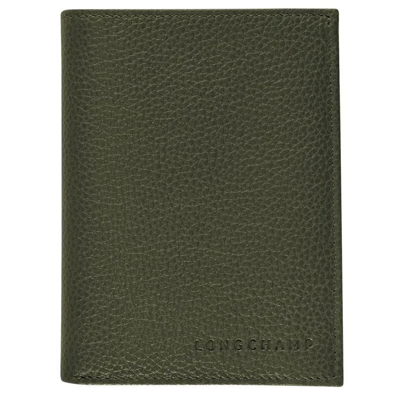 Le Foulonné Wallet Khaki - Leather