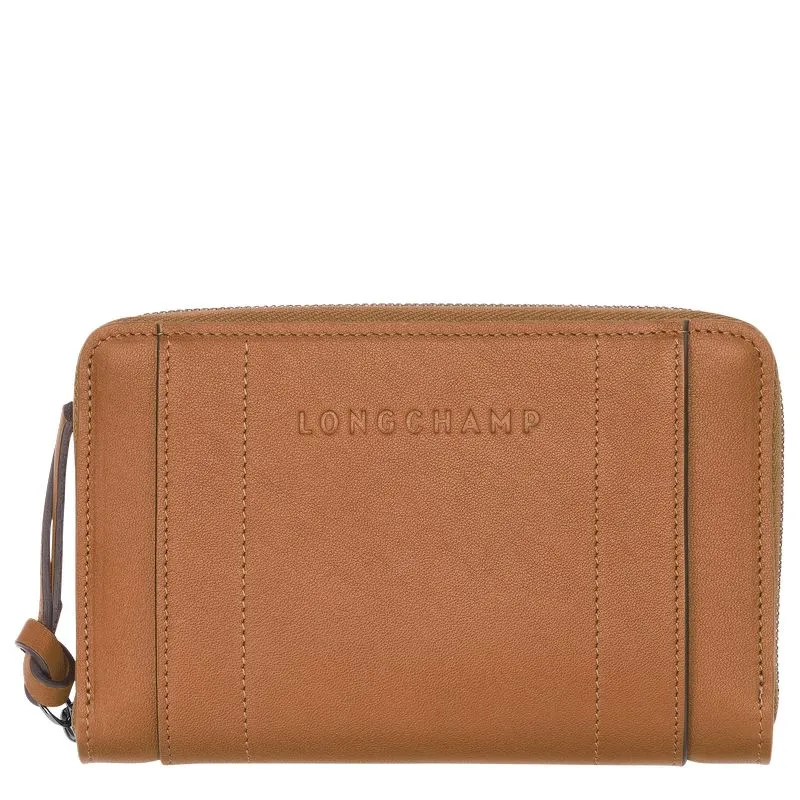 Longchamp 3D Wallet Natural - Leather