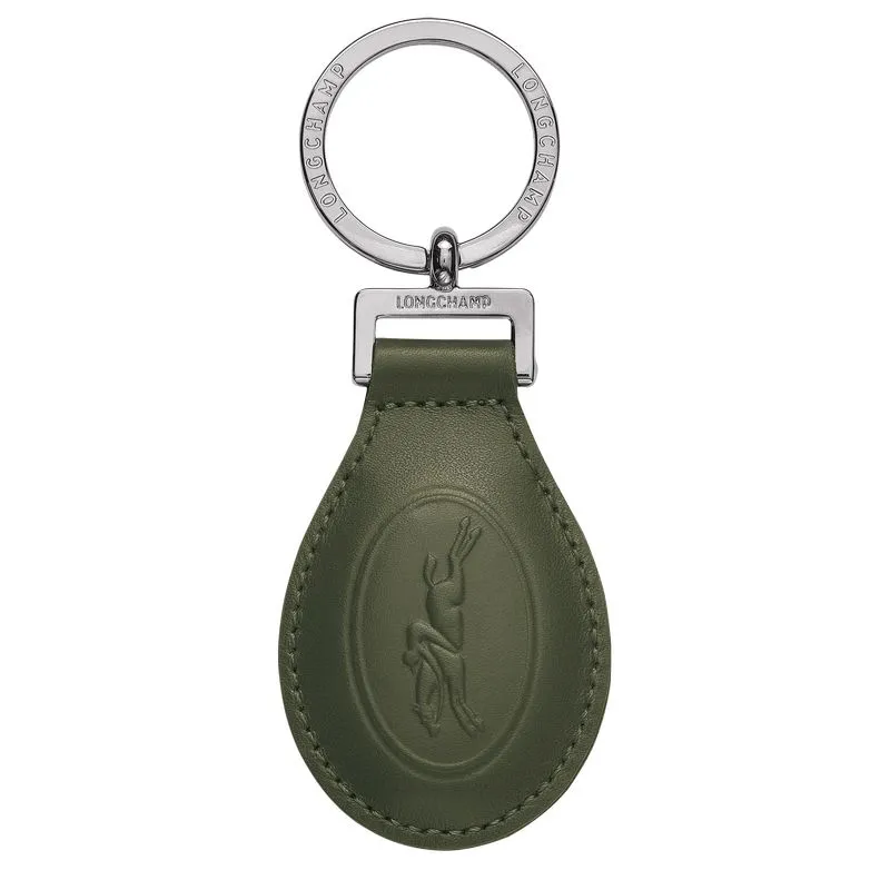 Le Foulonné Key ring Khaki - Leather